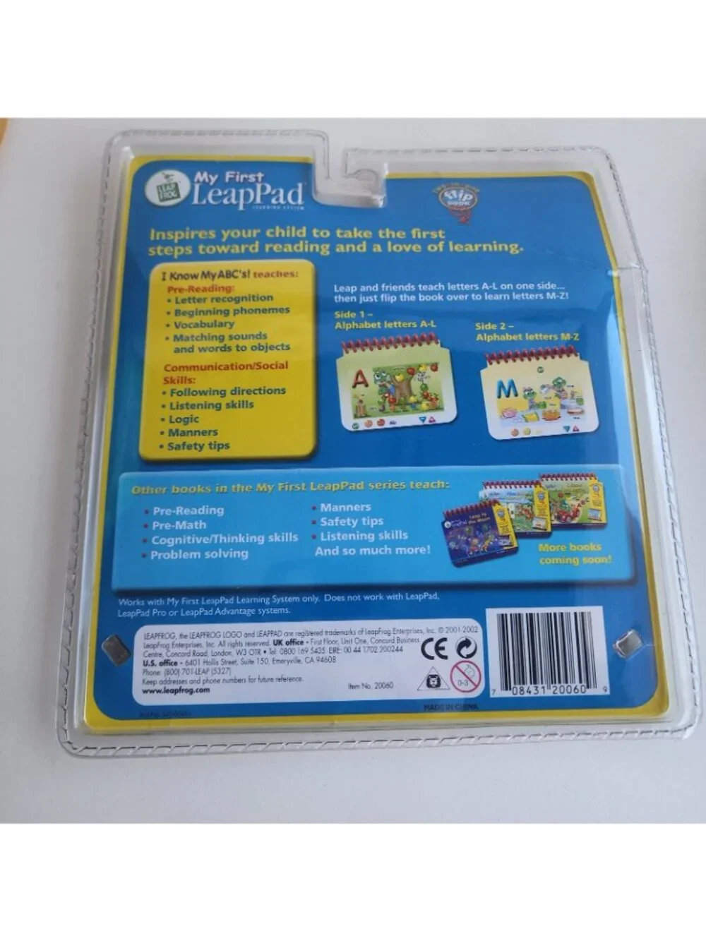 Leap Frog My First Leap Pad I KNOW MY ABC'S Book & Cartridge NEW NIP